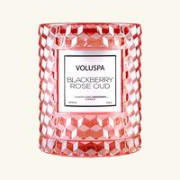voluspa blackberry rose oud cloche candle