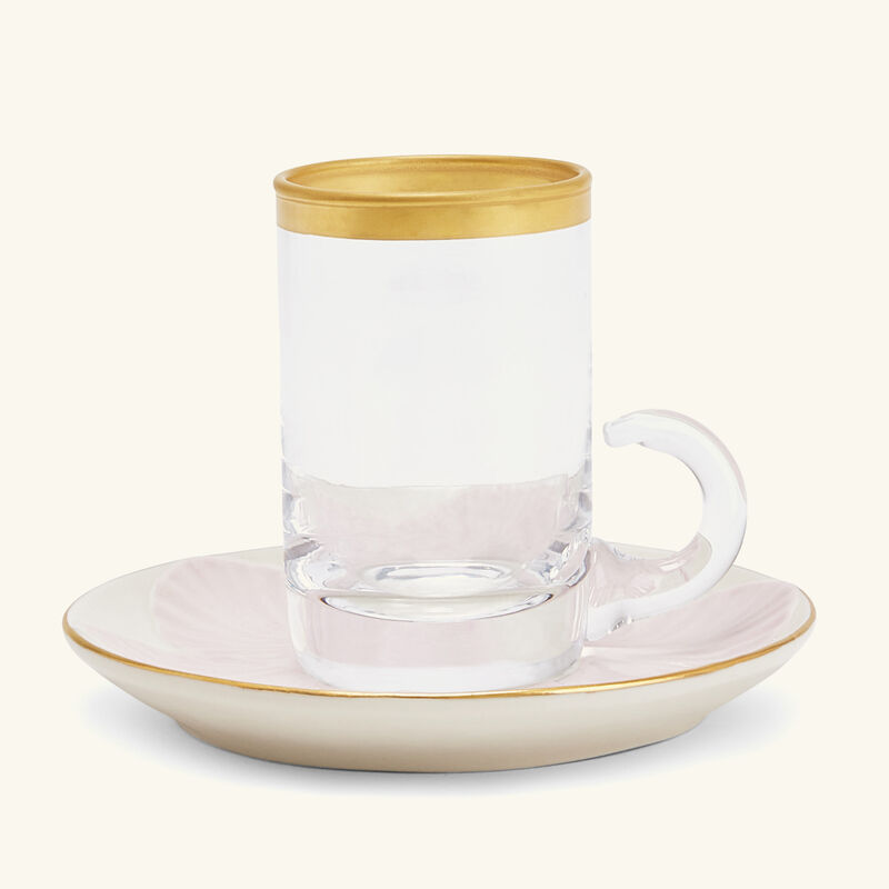 villari tulip arabic tea cup clear