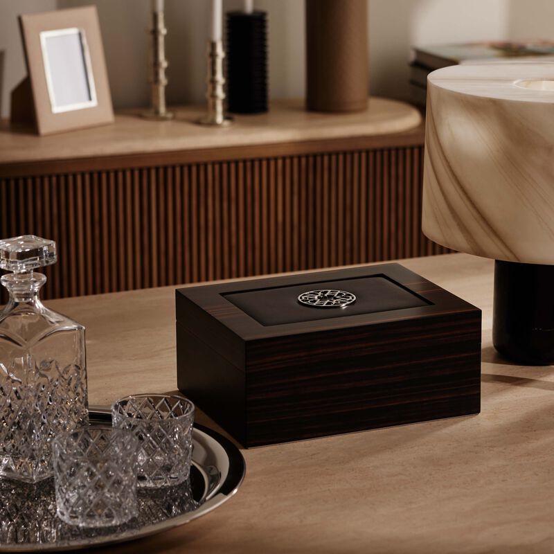 Elie Saab Cigar Humidor Ebony Ecusson giobagnara elie saab cigar humidor ebony ecusson