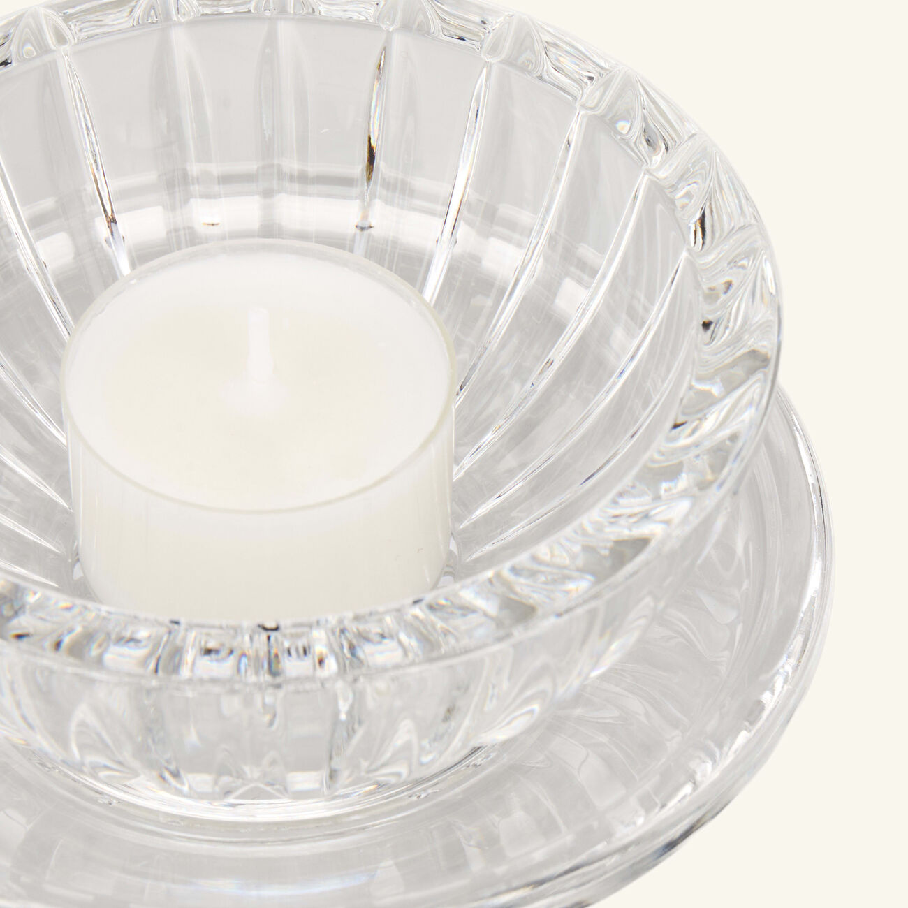 mario cioni   c lotus candle holder clear