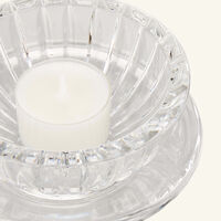 mario cioni   c lotus candle holder clear
