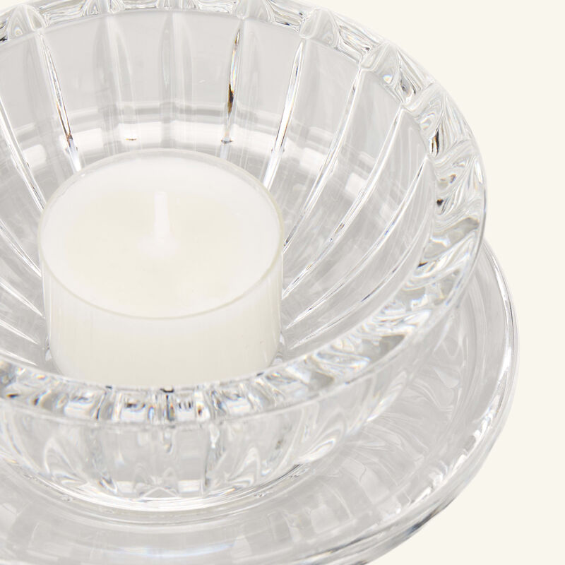 mario cioni   c lotus candle holder clear