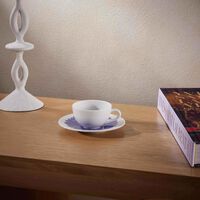 bernardaud in bloom coffee cup saucer blue
