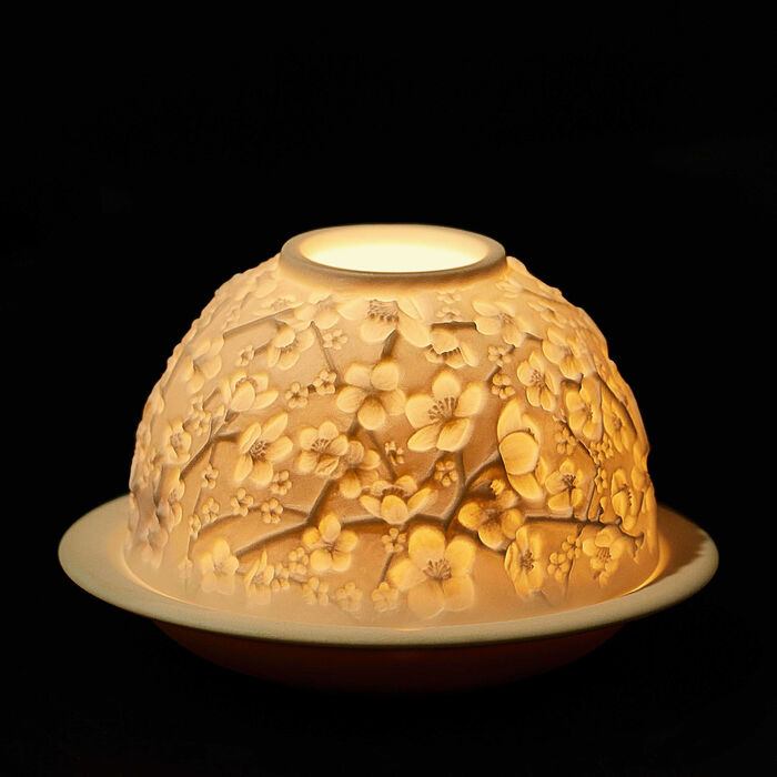 bernardaud cerisier en fleur lithophanie