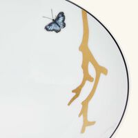 bernardaud aux oiseaux bowl round gold 17cm