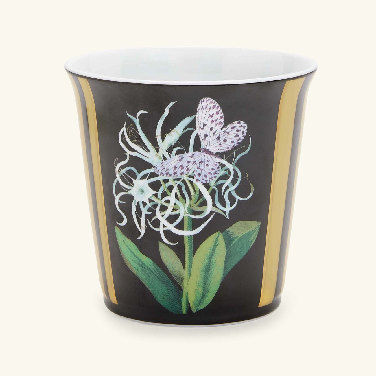 bernardaud natura jonquille de mer tumbler with candle