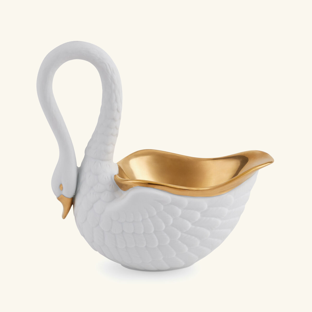 l objet swan centerpiece small white