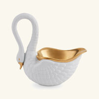 l objet swan centerpiece small white