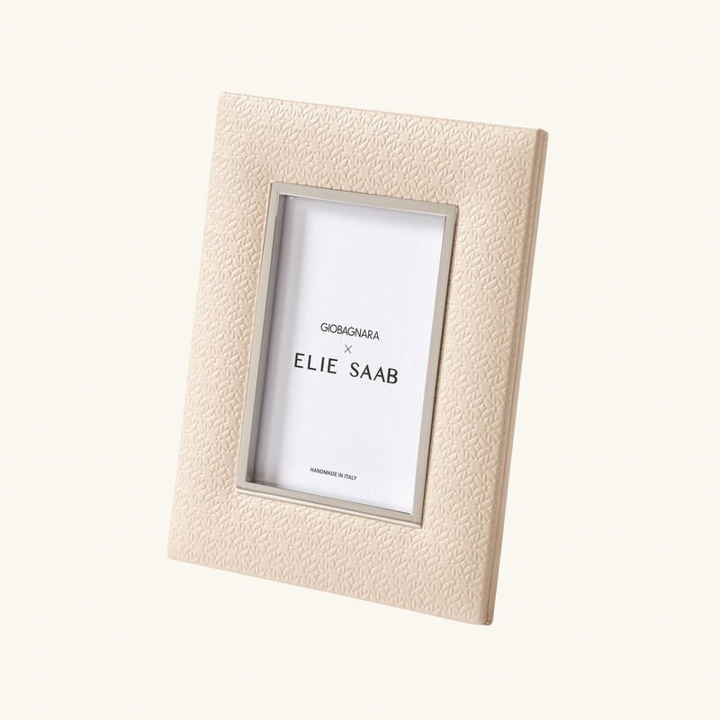 Elie Saab Monogram Frame Torrone Beige 24x19cm giobagnara elie saab monogram frame torrone beige 24x19cm