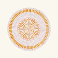 bernardaud terra rosa bread butter plate round orange 16cm
