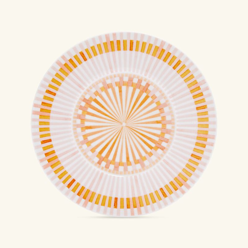 bernardaud terra rosa bread butter plate round orange 16cm