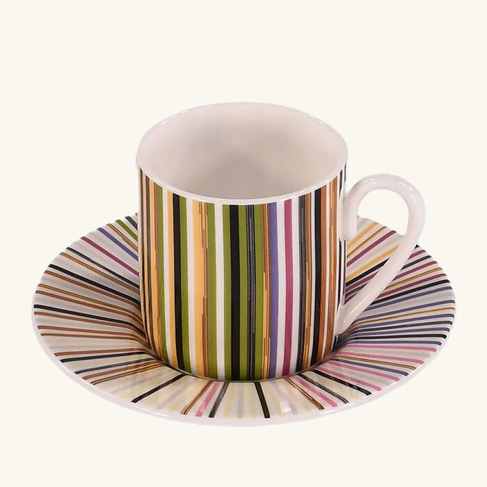 missoni home jenkins coffee cup saucer stripes set of 6