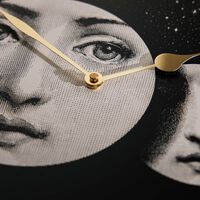 ساعة حائط إكليسيه باللون الأسود فورناسيتي ساعة حائط إكليسيه باللون الأسود
