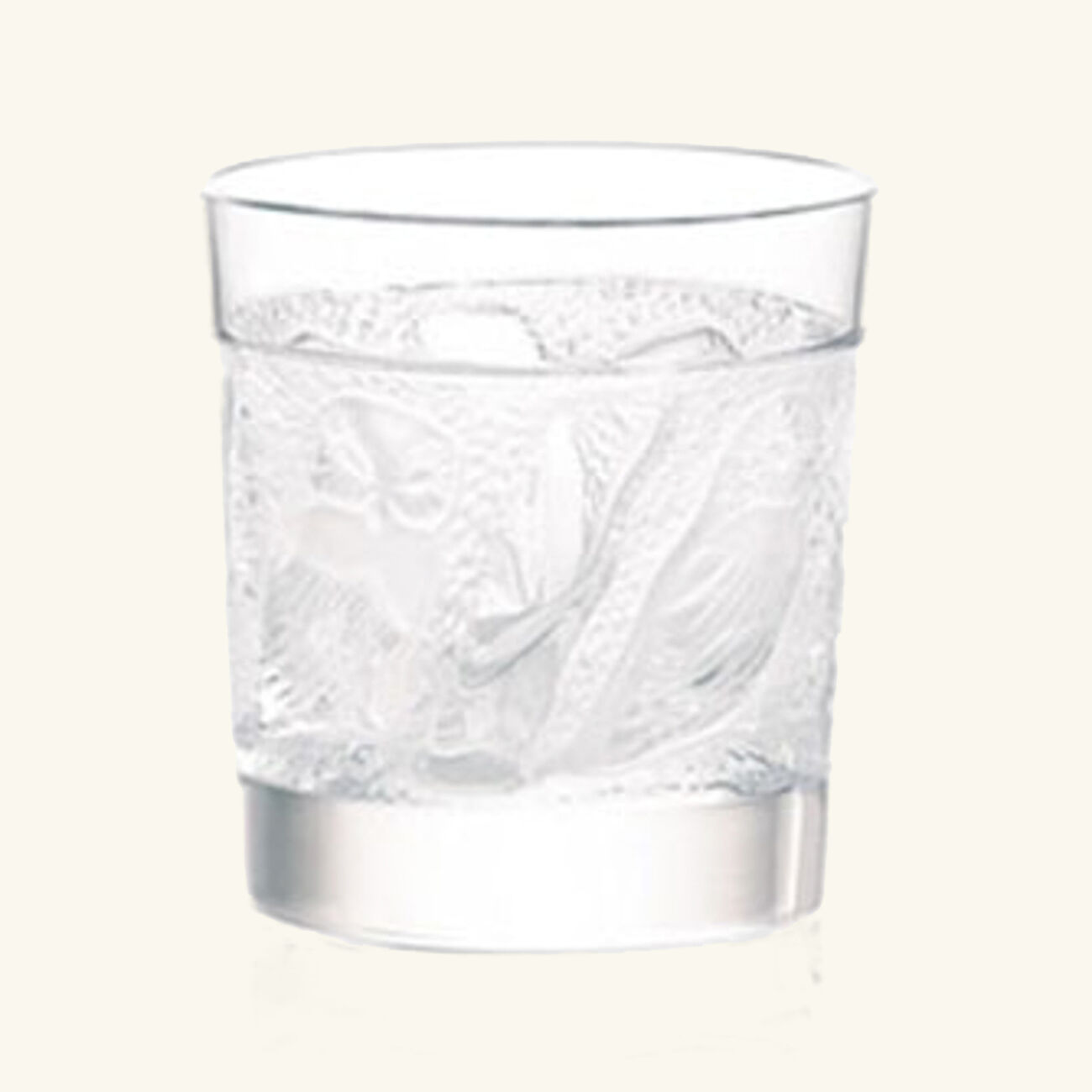 lalique owl drinking glass clear