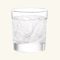 lalique owl drinking glass clear