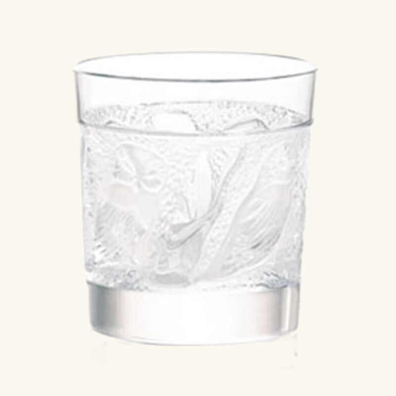 lalique owl drinking glass clear
