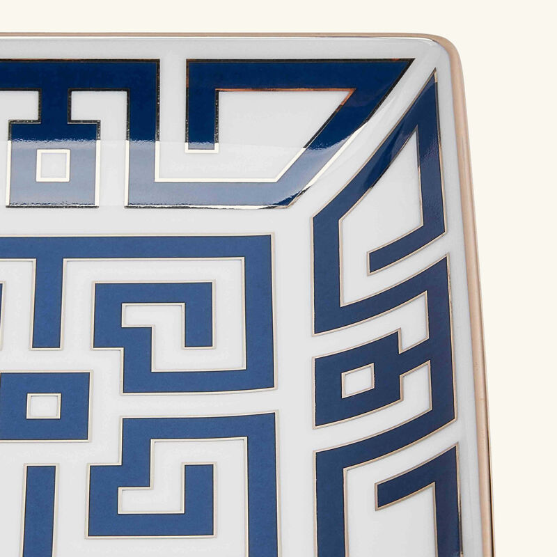 ginori 1735 labirinto zaffiro serving tray small blue