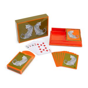 Leopard Lacquer Card Set, medium