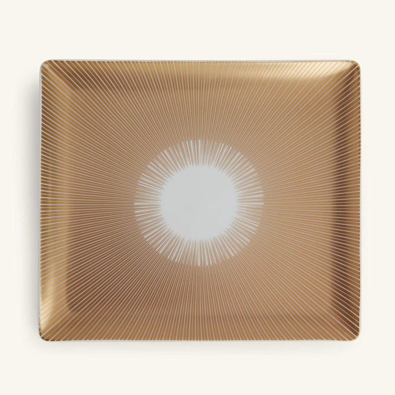 bernardaud sol serving platter rectangular gold 22cm