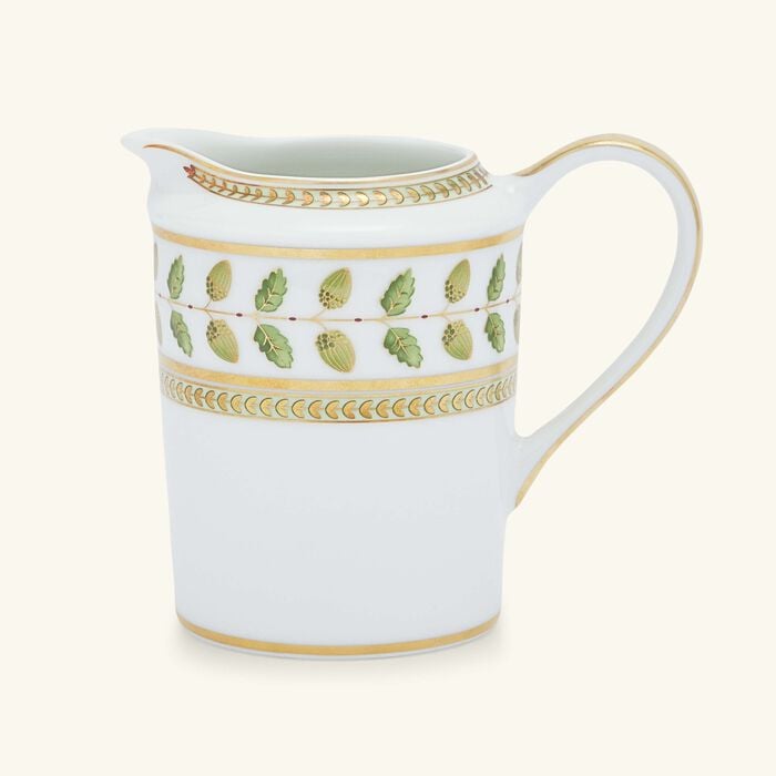 bernardaud constance cream pitcher green
