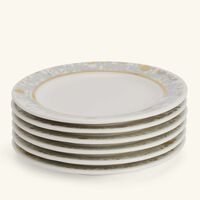 Hayat Bread and Butter Plate Gold 17cm Set of 6 dimlaj hayat bread and butter plate gold 17cm set of 6