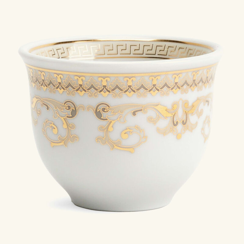 versace medusa gala arabic coffee cup white set of 6