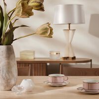 ginori 1735 diva tea cup saucer pink set of 2