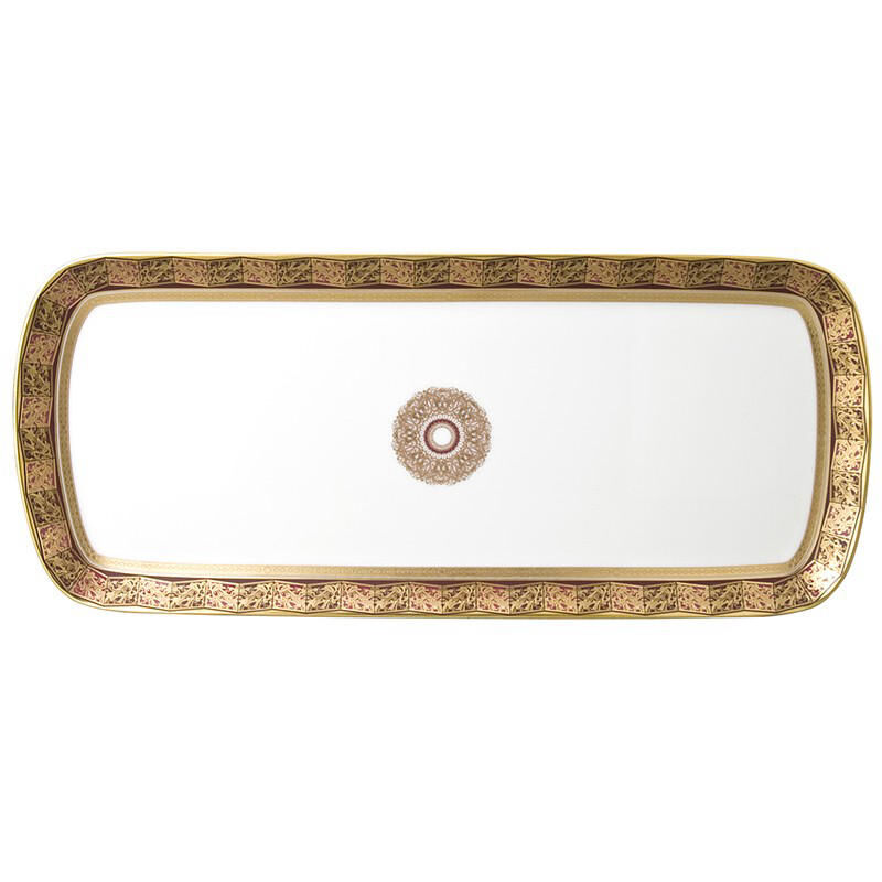 Eventail Cake Platter Rectangul Eventail Cake Platter Rectangul, large