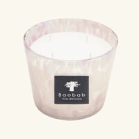 baobab collection pearls white candle max 10