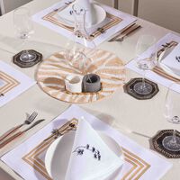 Louxor Coaster Black Set Of 4 kim seybert louxor coaster black set of 4