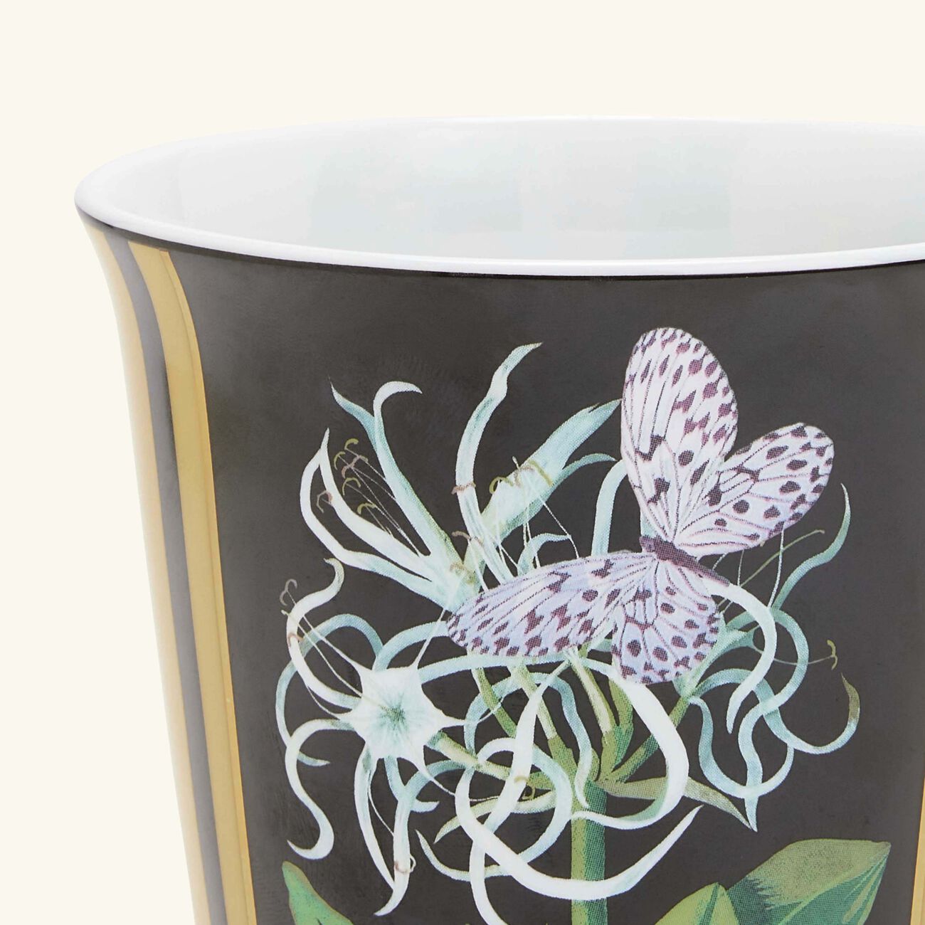 bernardaud natura jonquille de mer tumbler with candle