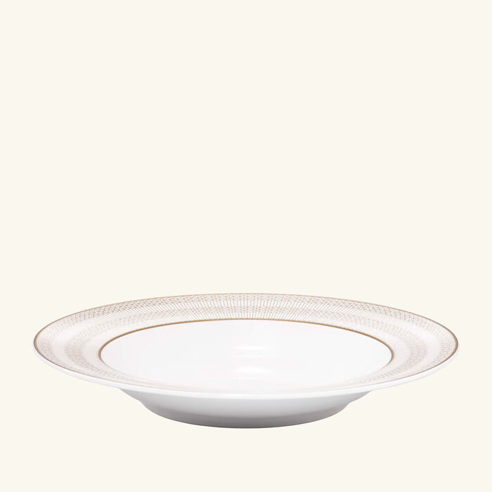 baccarat arcadia soup plate gold platinum 23cm set of 2