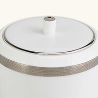 Maille Platine Sugar Bowl White bernardaud maille platine sugar bowl white
