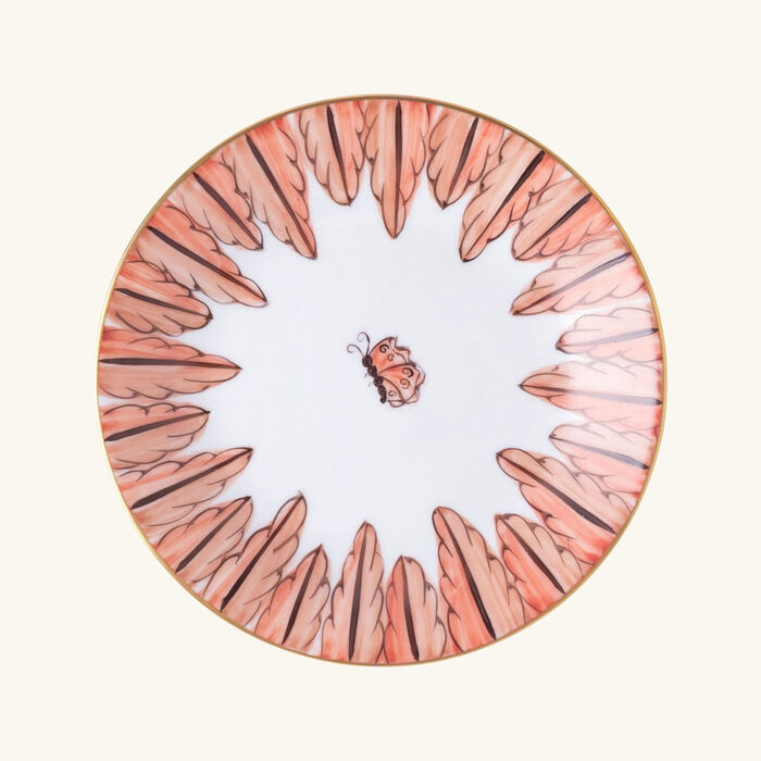 marie daage palmyre bread plate round orange 15cm