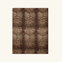 dolce gabbana casa leopard wooden picture frame brown 17x22cm