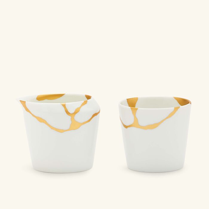 bernardaud kintsugi pot milk pitcher white