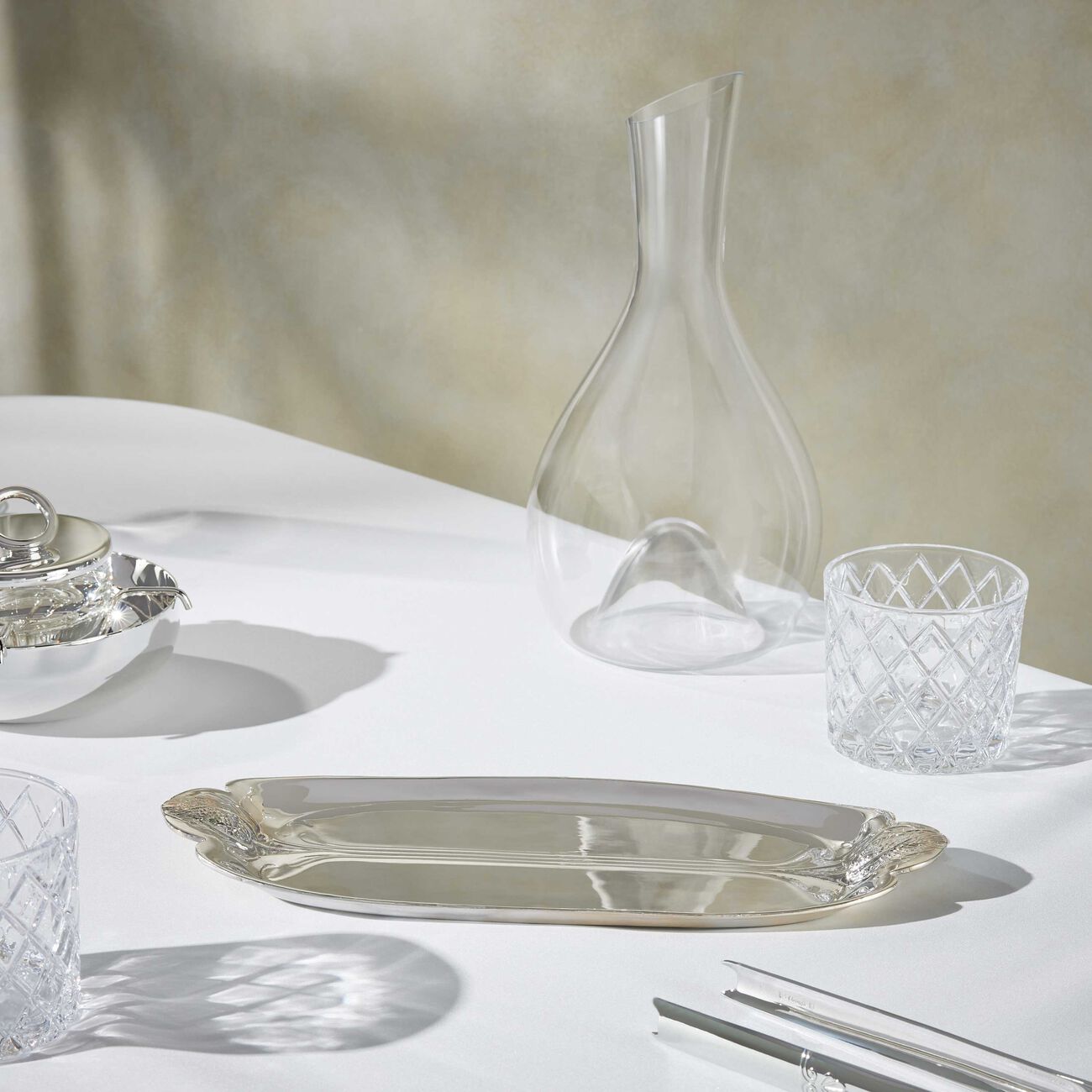 كريستوفل صينية غاليا سيثل للأوراق باللون الفضي