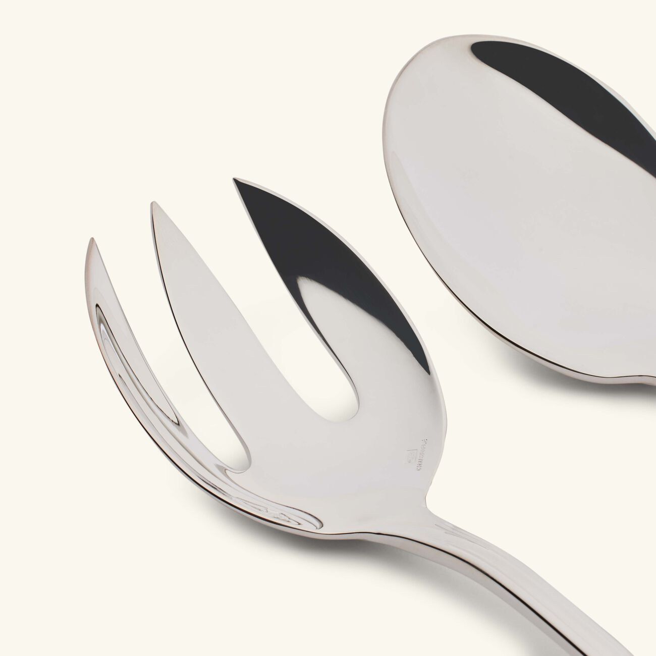 christofle albi salad serving set silver plated with gift box