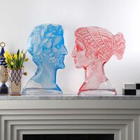 jonathan adler grand tour goddess bust sculpture extra large red