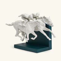lladro horse race sculpture medium white