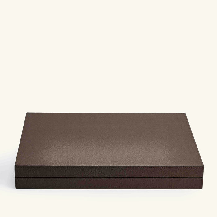 giobagnara backgammon case brown
