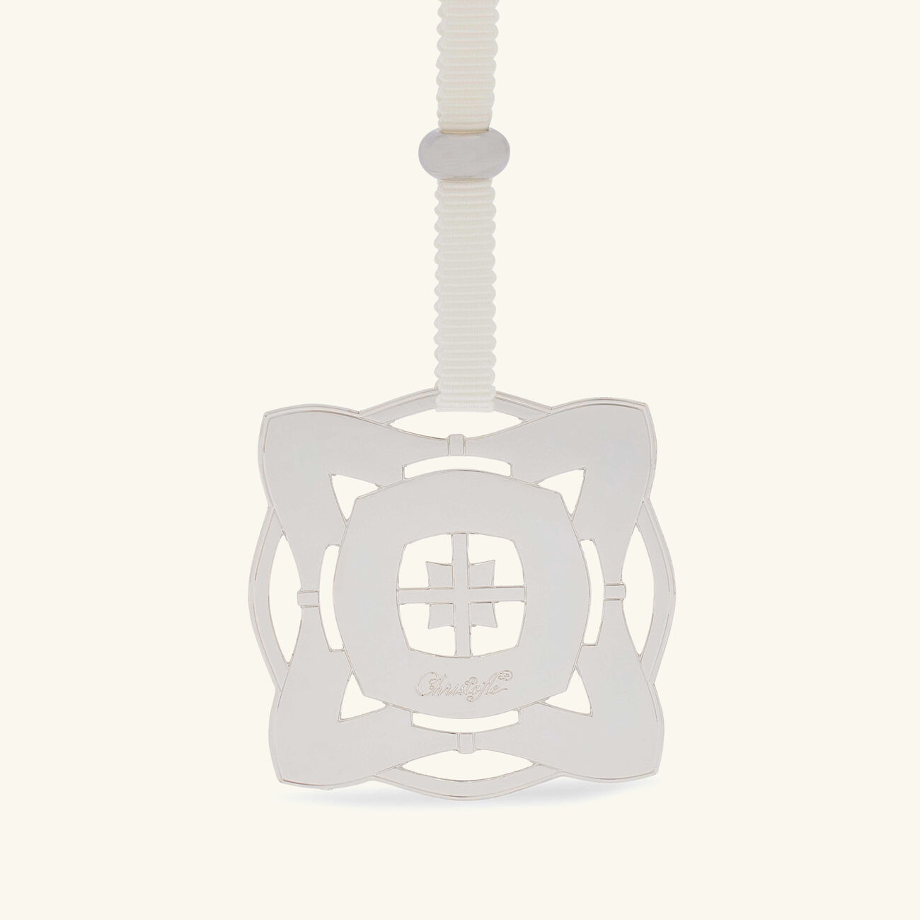 christofle s ve d argent celebration ornament silver plated