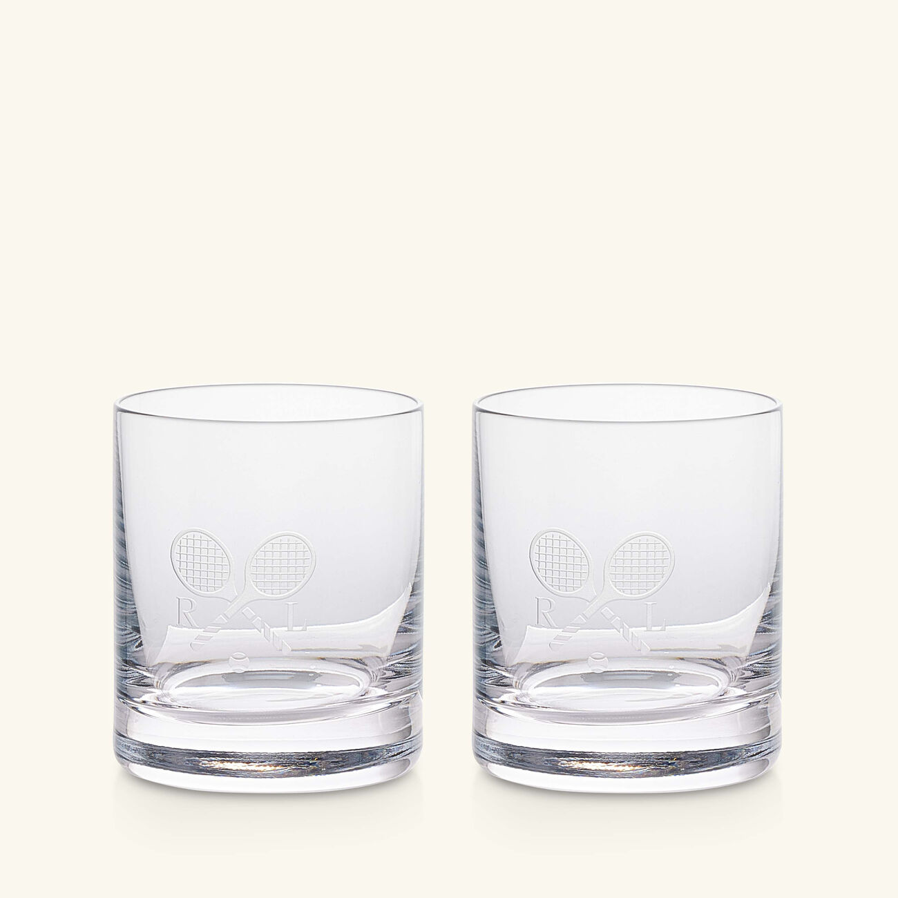 ralph lauren home ashby double old fashioned drinking glass clear set of 2