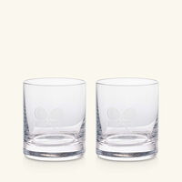 ralph lauren home ashby double old fashioned drinking glass clear set of 2