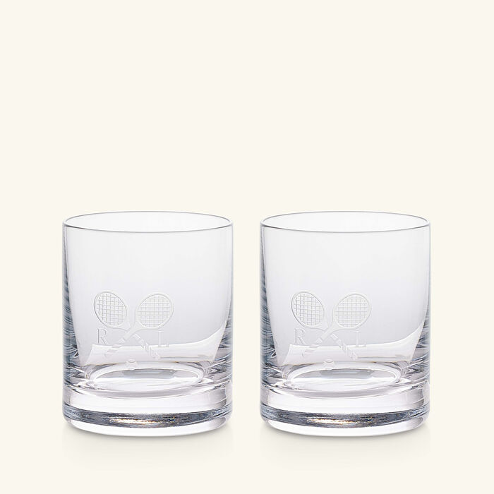 ralph lauren home ashby double old fashioned drinking glass clear set of 2