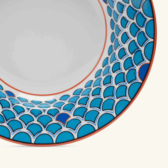 pinto paris lagon soup plate blue 22cm