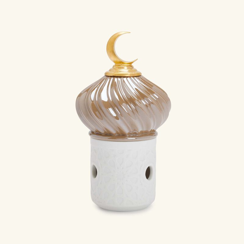 lladro majestic nights incense burner brown