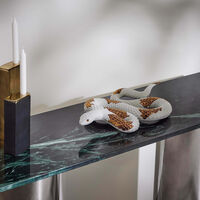 Copper Snake Sculpture Large Gold lladro copper snake sculpture large gold