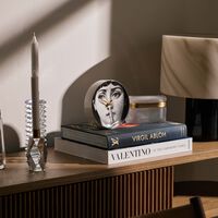 Silenzio Desk Clock Grey fornasetti silenzio desk clock grey
