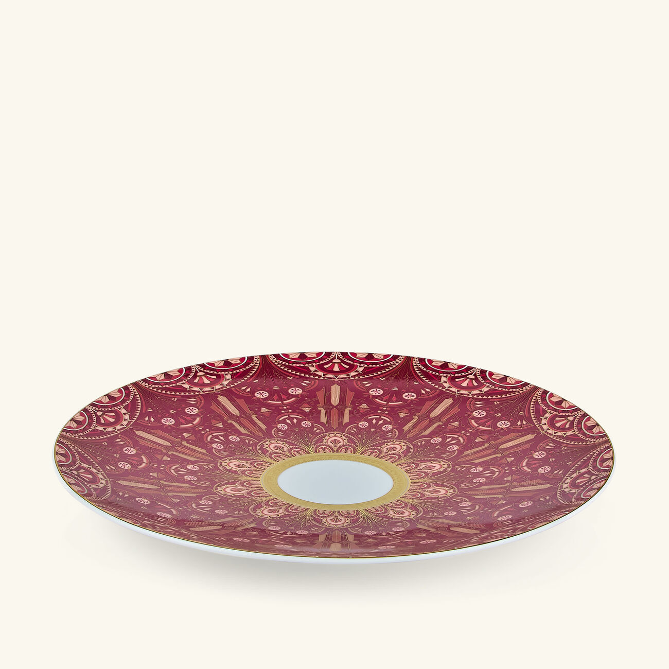 Reves Du Nil Pourpre Service Plate Red 31cm haviland reves du nil pourpre service plate red 31cm